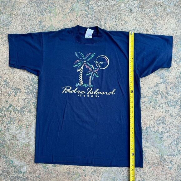90’s Padre Island Texas Vintage Single Stitch Shirt - Picture 1 of 5